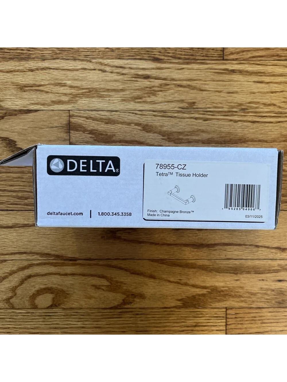 Delta 78955-CZ Tetra Wall Mounted Pivoting Toilet Paper Tissue Holder Bronze New